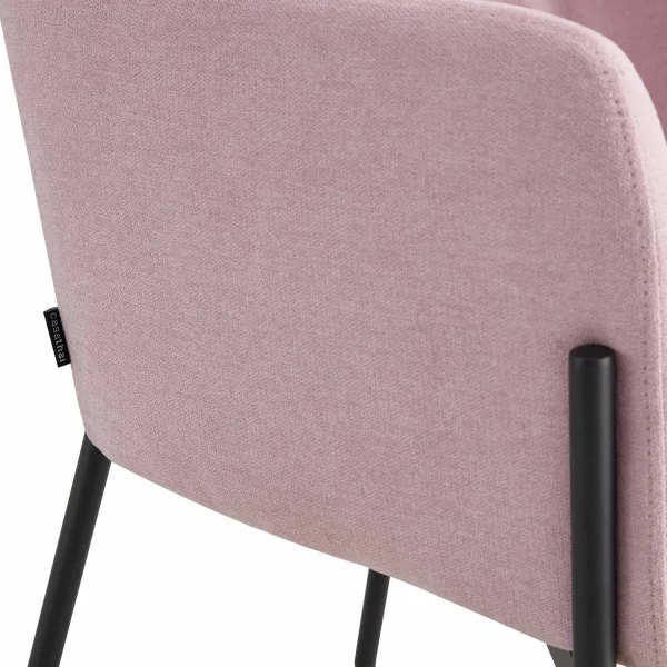 FAUTEUIL TAPISSÉ ROSE PASTEL COSMO FAUTEUIL TAPISSÉ ROSE PASTEL COSMO