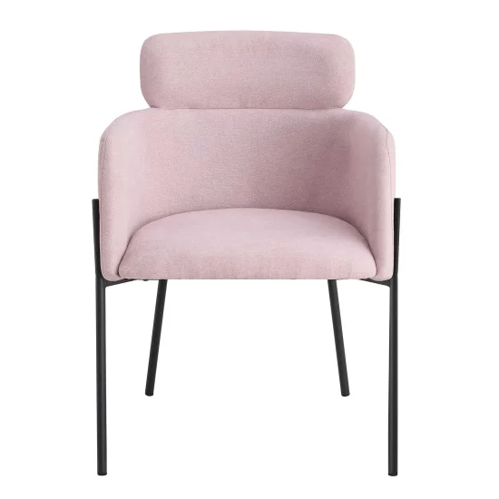 FAUTEUIL TAPISSÉ ROSE PASTEL COSMO 2