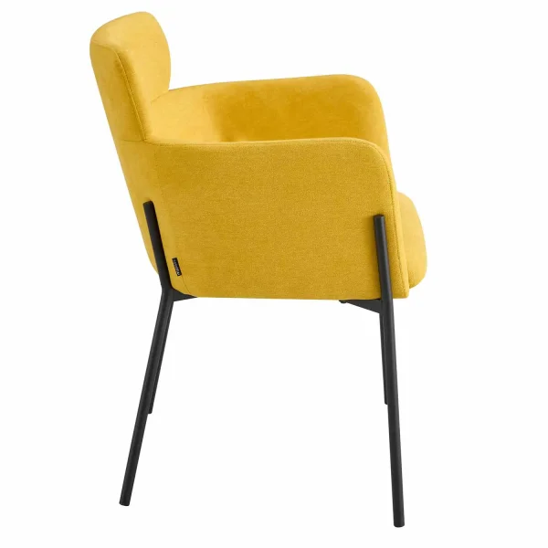 FAUTEUIL TAPISSÉ MOUTARDE COSMO FAUTEUIL TAPISSÉ MOUTARDE COSMO