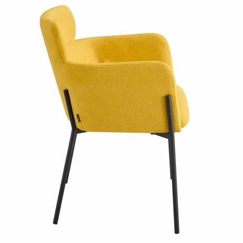 FAUTEUIL TAPISSÉ MOUTARDE COSMO FAUTEUIL TAPISSÉ MOUTARDE COSMO