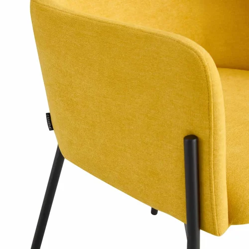 FAUTEUIL TAPISSÉ MOUTARDE COSMO FAUTEUIL TAPISSÉ MOUTARDE COSMO