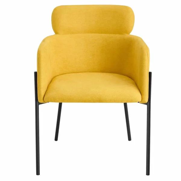 FAUTEUIL TAPISSÉ MOUTARDE COSMO FAUTEUIL TAPISSÉ MOUTARDE COSMO