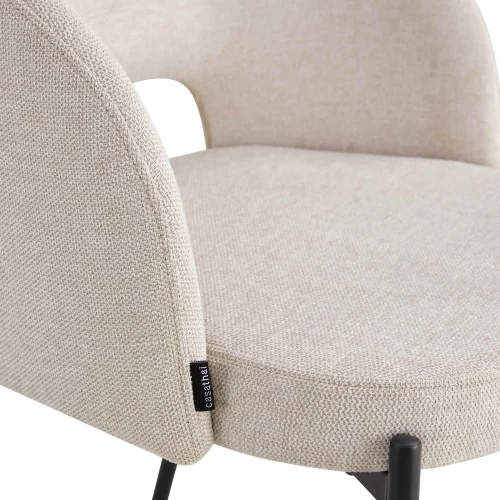 CHAISE TAPISSÉE SABLE CLOTILDE CHAISE TAPISSÉE SABLE CLOTILDE