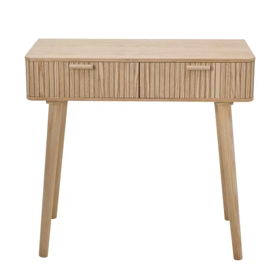BUREAU CONSOLE RAYURES NATUREL ROYCE 2