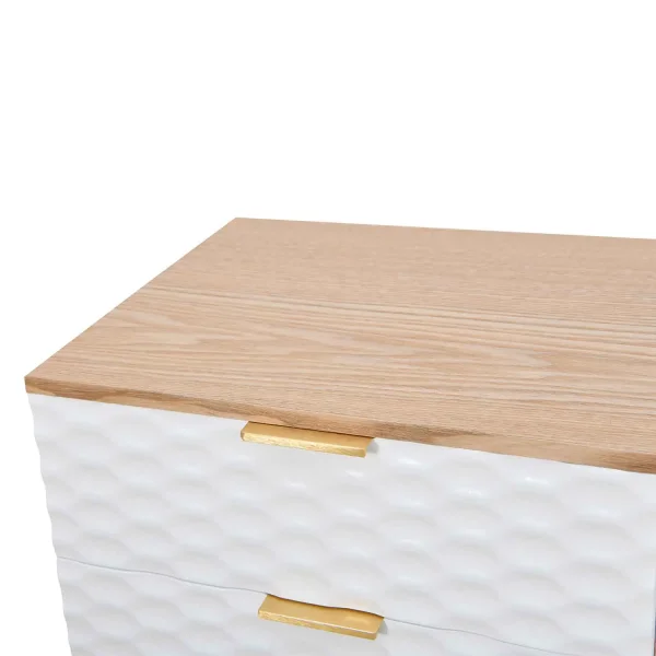 TABLE DE CHEVET 3 TIROIRS ASGER