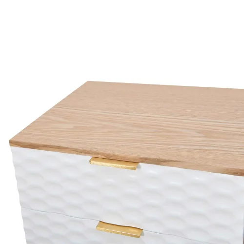 TABLE DE CHEVET 3 TIROIRS ASGER