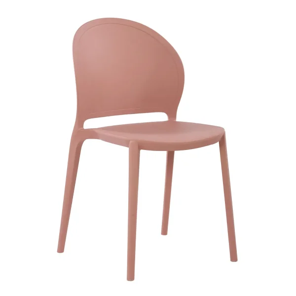 CHAISE EMPILABLE ROSE PÂLE HARLEM CHAISE EMPILABLE ROSE PÂLE HARLEM