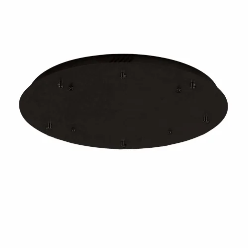 BASE RONDE 6 LUMIÈRES ACIER PEINT NOIR Ø 65CM