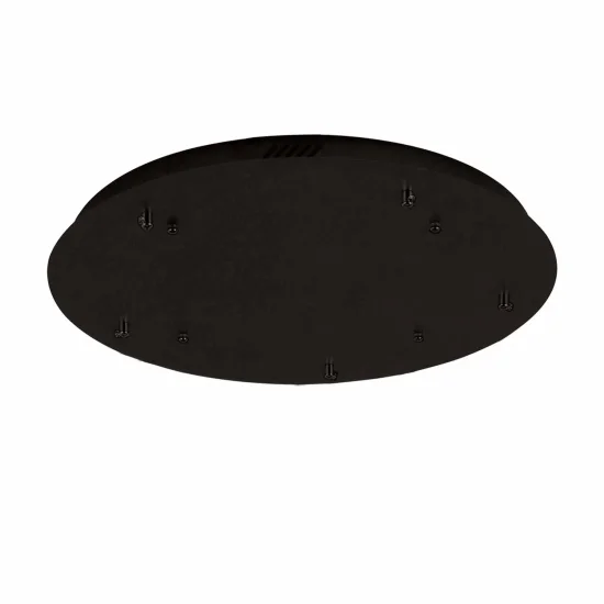 BASE RONDE 5 LUMIÈRES ACIER PEINT NOIR Ø 70CM