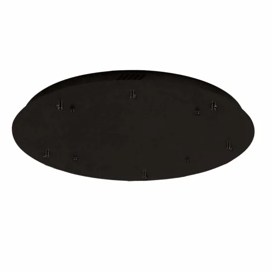 BASE RONDE 6 LUMIÈRES ACIER PEINT NOIR Ø 70CM