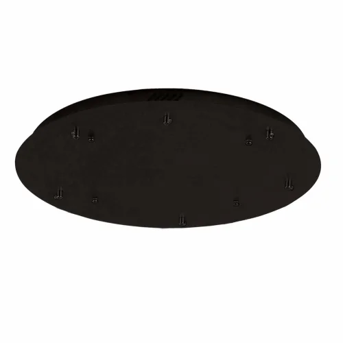 BASE RONDE 6 LUMIÈRES ACIER PEINT NOIR Ø 70CM