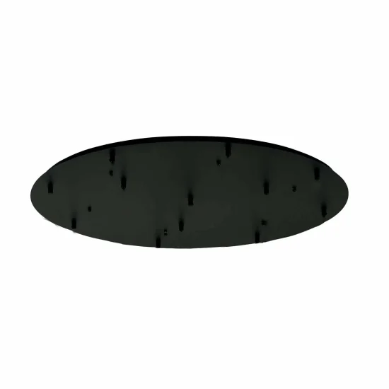 BASE RONDE 12 LUMIÈRES ACIER PEINT NOIR Ø 90CM