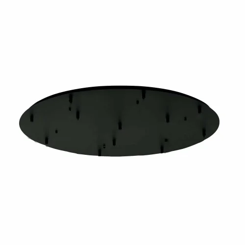 BASE RONDE 12 LUMIÈRES ACIER PEINT NOIR Ø 90CM