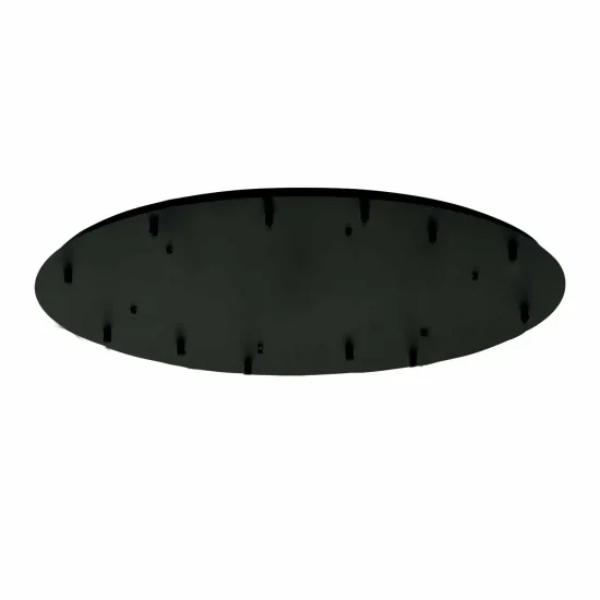 BASE RONDE 12 LUMIÈRES ACIER NOIR Ø 90CM
