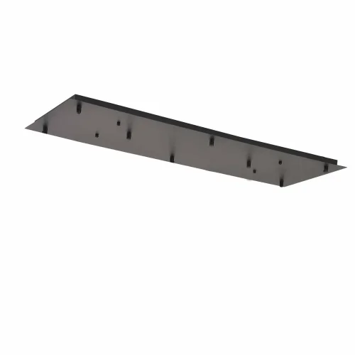 BASE RECTANGULAIRE 8 LUMIÈRES 90 CM ACIER NOIR