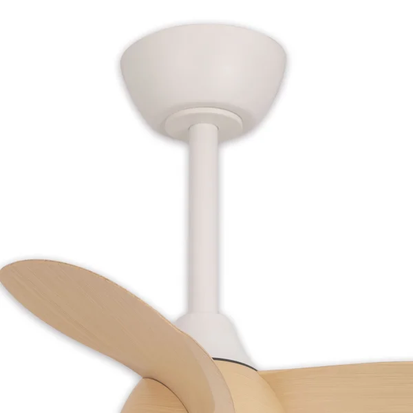 VENTILATEUR DE PLAFOND LED 17W RÉGLABLE MOTEUR DC BOIS CLAIR SIERRA