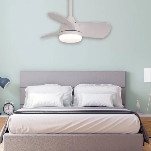 VENTILATEUR DE PLAFOND LED 17W RÉGLABLE MOTEUR DC BLANC SIERRA