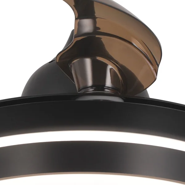 VENTILATEUR DE PLAFOND AVEC LUMIÈRE LED 24W RÉGLABLE MOTEUR DC NOIR CASCADE VENTILATEUR DE PLAFOND AVEC LUMIÈRE LED 24W RÉGLABLE MOTEUR DC NOIR CASCADE