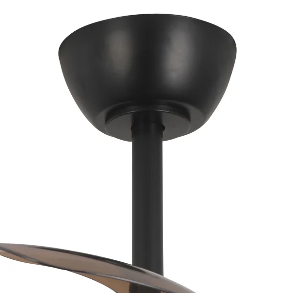 VENTILATEUR DE PLAFOND AVEC LUMIÈRE LED 24W RÉGLABLE MOTEUR DC NOIR CASCADE VENTILATEUR DE PLAFOND AVEC LUMIÈRE LED 24W RÉGLABLE MOTEUR DC NOIR CASCADE