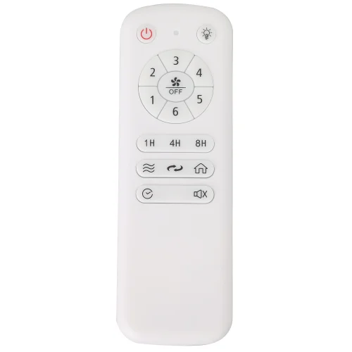 VENTILATEUR DE PLAFOND AVEC LUMIÈRE LED 24W RÉGLABLE MOTEUR DC BLANC CASCADE