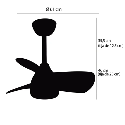 VENTILATEUR DE PLAFOND LED 17W RÉGLABLE MOTEUR DC BLANC SIERRA