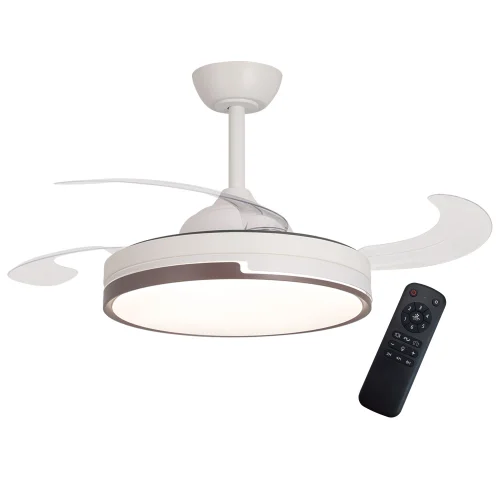 VENTILATEUR DE PLAFOND LED 38W RÉGLABLE AVEC 4 PALES PLIABLES SKYLER