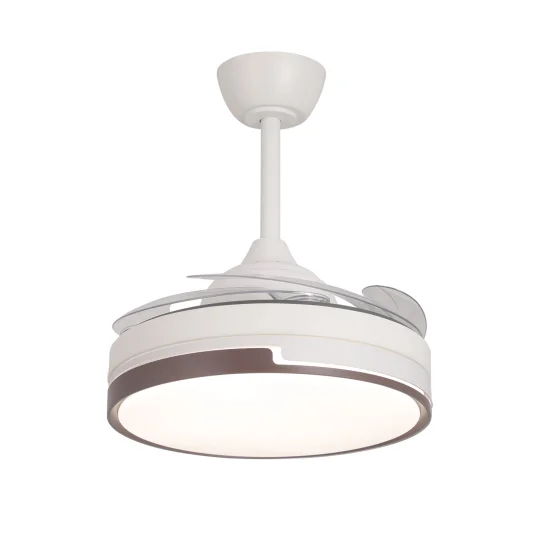 VENTILATEUR DE PLAFOND LED 38W RÉGLABLE AVEC 4 PALES PLIABLES SKYLER 2