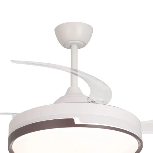 VENTILATEUR DE PLAFOND LED 48W RÉGLABLE 4 PALES PLIABLES SKYLER