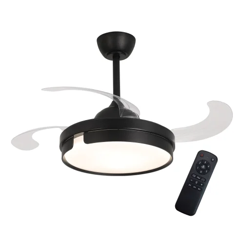 VENTILATEUR DE PLAFOND LED 38W RÉGLABLE 4 PALES PLIANTES NASHVILLE