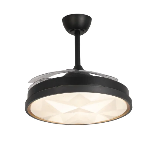 VENTILATEUR DE PLAFOND LED 48W RÉGLABLE 4 PALES PLIABLES WELLINGTON