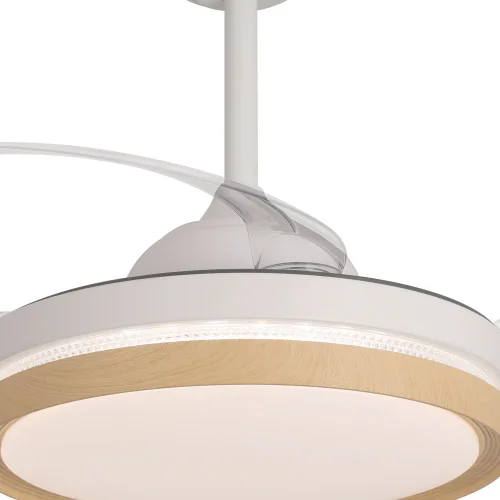 VENTILATEUR DE PLAFOND LED 38W RÉGLABLE 4 PALES PLIABLES TUCSON