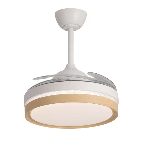 VENTILATEUR DE PLAFOND LED 38W RÉGLABLE 4 PALES PLIABLES TUCSON