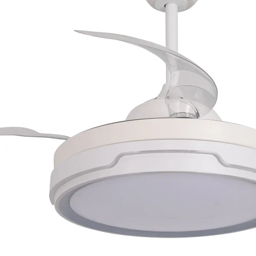 VENTILATEUR DE PLAFOND LED 35W RÉGLABLE 4 PALES RÉTRACTABLES CHARLESTON
