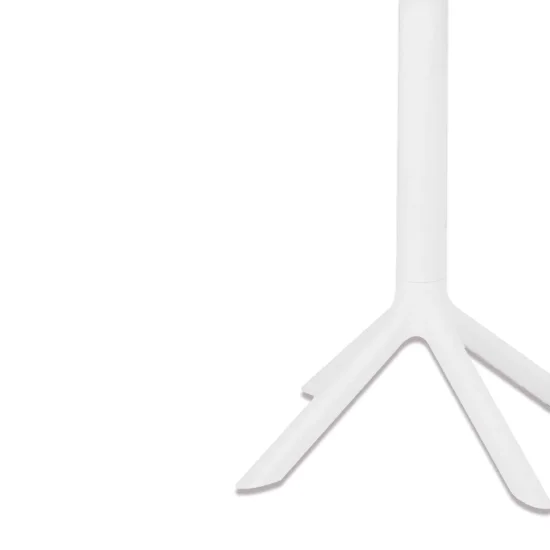 TABLE DE JARDIN EN POLYPROPYLÈNE BLANC Ø60 CM KORA 2