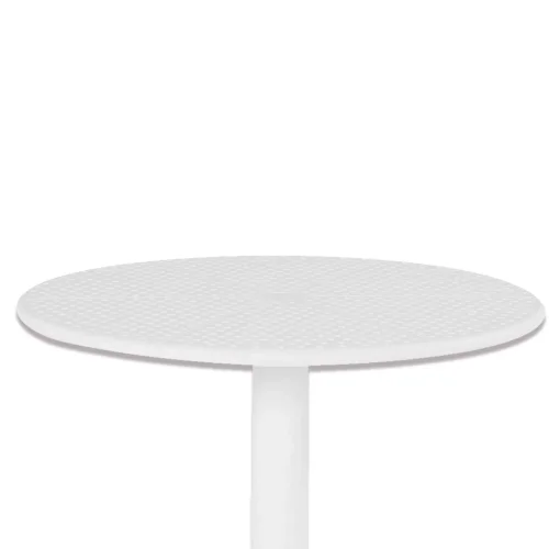 TABLE DE JARDIN EN POLYPROPYLÈNE BLANC Ø60 CM KORA