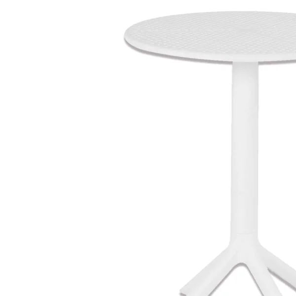 TABLE DE JARDIN EN POLYPROPYLÈNE BLANC Ø60 CM KORA