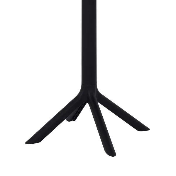 TABLE DE JARDIN POLYPROPYLÈNE NOIR Ø60 CM KORA