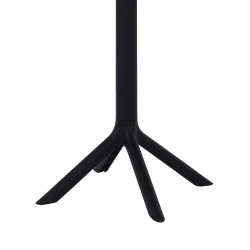 TABLE DE JARDIN POLYPROPYLÈNE NOIR Ø60 CM KORA