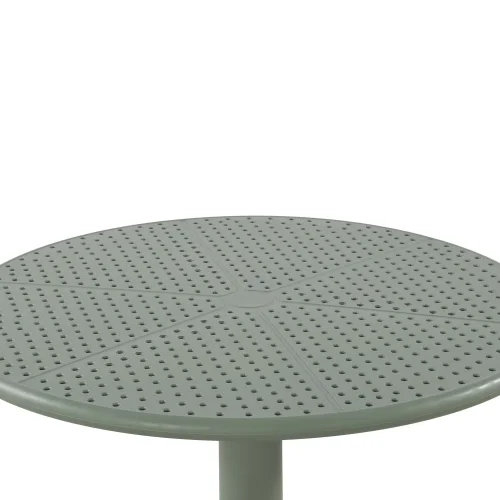 TABLE DE JARDIN POLYPROPYLÈNE VERT KALE Ø60 CM KORA