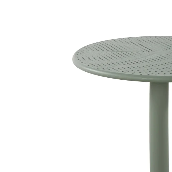 TABLE DE JARDIN POLYPROPYLÈNE VERT KALE Ø60 CM KORA