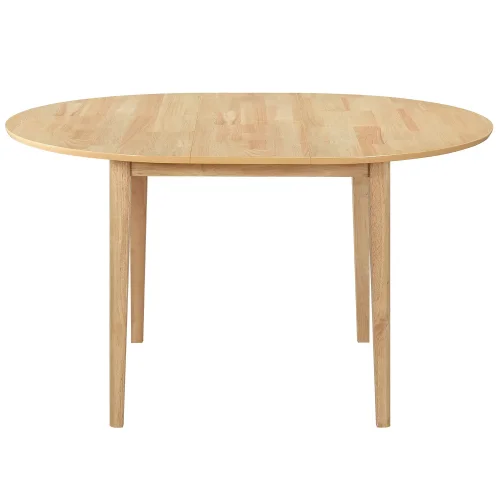 TABLE À MANGER RONDE EXTENSIBLE Ø106 CM BOIS LEKA TABLE À MANGER RONDE EXTENSIBLE Ø106 CM BOIS LEKA