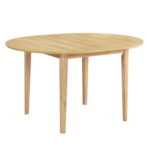 TABLE À MANGER RONDE EXTENSIBLE Ø106 CM BOIS LEKA TABLE À MANGER RONDE EXTENSIBLE Ø106 CM BOIS LEKA
