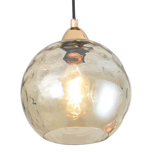 LUSTRE SUSPENDU 1 LUMIÈRE TULIPE AMBRE NERIUM