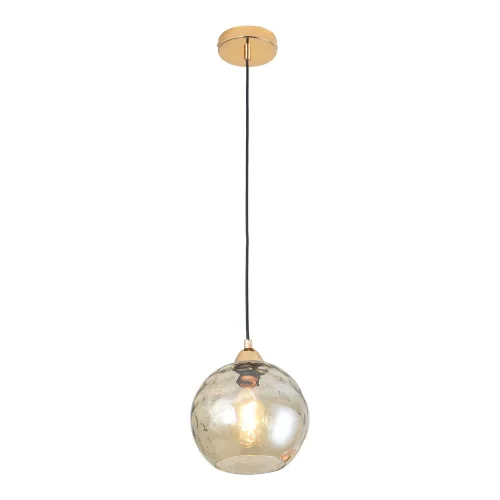 LUSTRE SUSPENDU 1 LUMIÈRE TULIPE AMBRE NERIUM