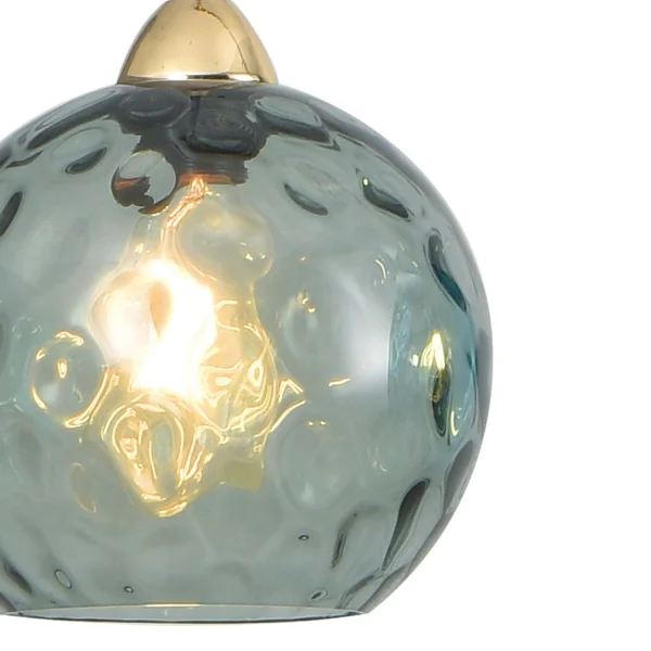 LUSTRE SUSPENDU 1 LUMIÈRE TULIPE FUMÉE NERIUM