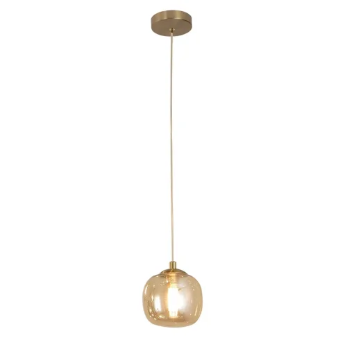 SUSPENSION 1 LUMIÈRE TULIPE AMBRE NICOLETTA SUSPENSION 1 LUMIÈRE TULIPE AMBRE NICOLETTA