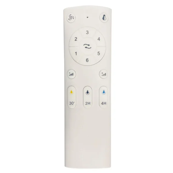 VENTILATEUR DE PLAFOND AVEC LUMIÈRE MOTEUR DC BELICE BLANC/BOIS CLAIR Ø 135,2 CM