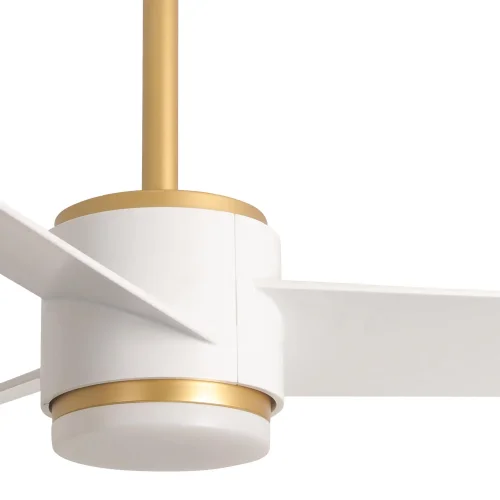 VENTILATEUR DE PLAFOND AVEC LUMIÈRE MOTEUR DC RAFFAELE BLANC/DORÉ Ø 132 CM
