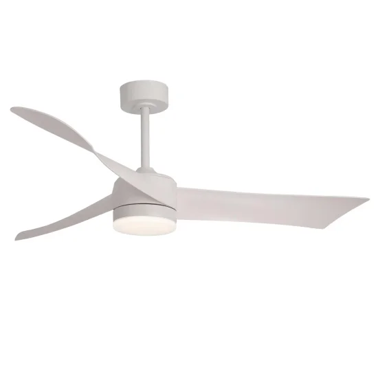 VENTILATEUR DE PLAFOND AVEC LUMIÈRE MOTEUR DC SALVATORE BLANC Ø 142 CM