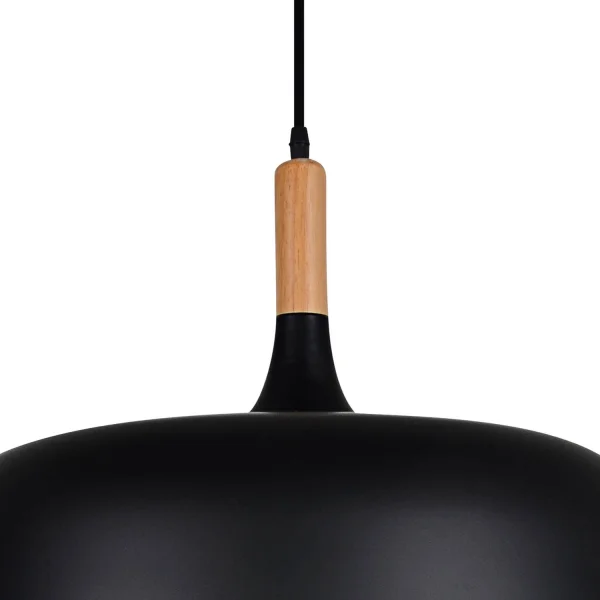 PENDENTIF EN ALUMINIUM NOIR LEAH 48CM